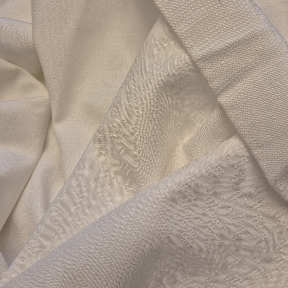 White Fabric With Little Texture Design